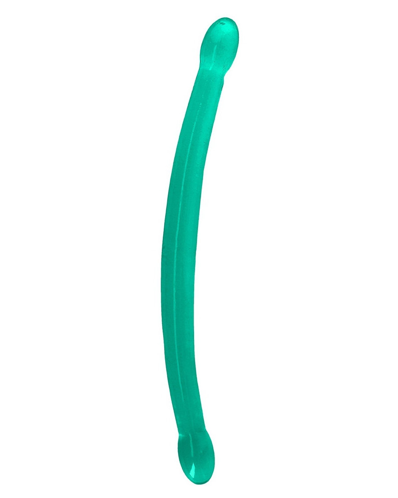 Double gode Crystal RealRock 42 x 3.2cm Vert 