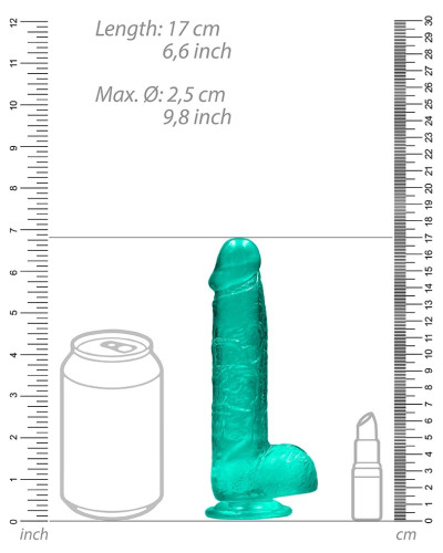 Gode Crystal Clear 12 x 3cm Vert 