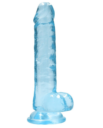 Gode Crystal Clear 14 x 3.5cm Bleu 