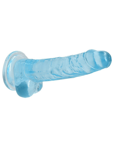 Gode Crystal Clear 14 x 3.5cm Bleu 
