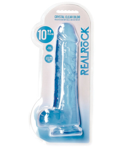 Gode Crystal Clear 21 x 5.5cm Bleu 