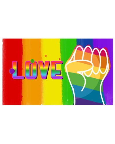 Drapeau Rainbow Love 60 x 90cm 