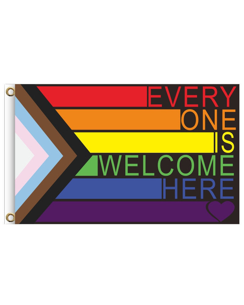 Drapeau LGBT+ Welcome 60 x 90cm 