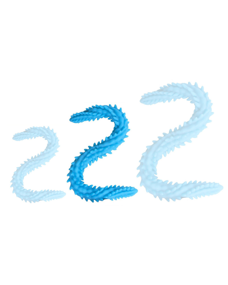 Double Gode Scolop M 50 x 4cm Bleu 
