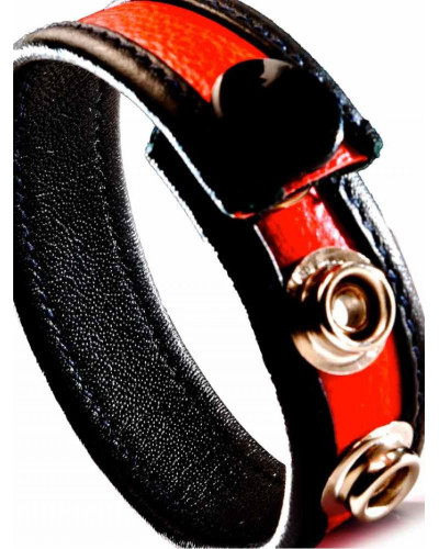 Cockring Cuir Rouge 