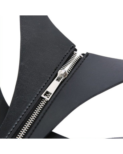 Corset SM Vinyle Noir 