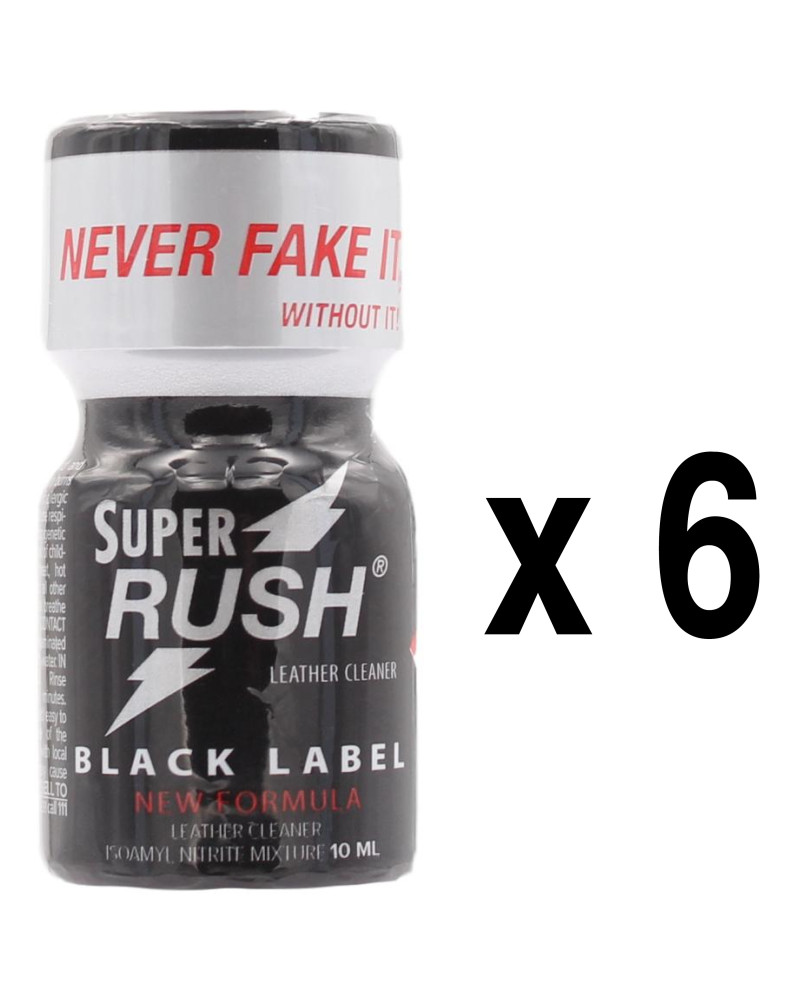 Super Rush Black Label 10ml x6 