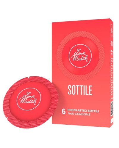Préservatifs fins Sottile x6 