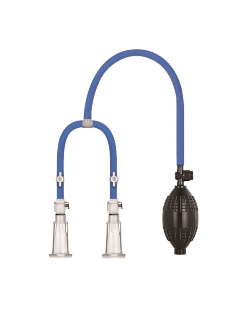 Pompes pour tétons LuvPump Double Cup Bleu 