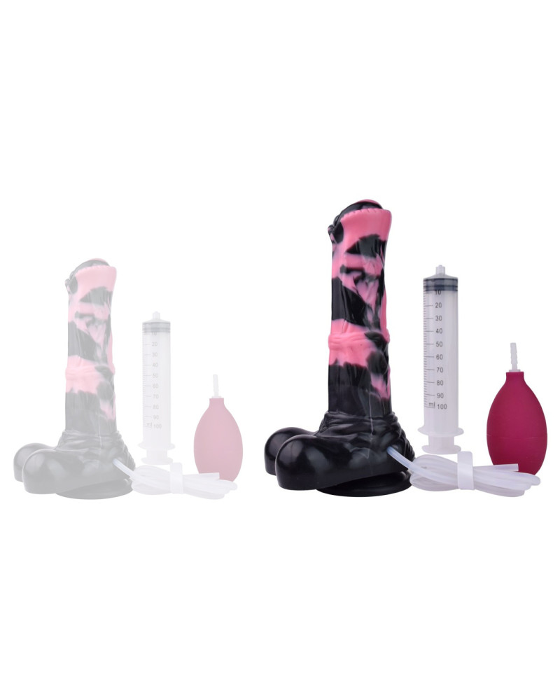 Gode Éjaculateur Hurulf Squirt L 31 x 8cm Noir-Rose 