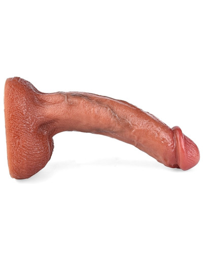 Gode Curved Balls 16 x 3.5cm Marron 