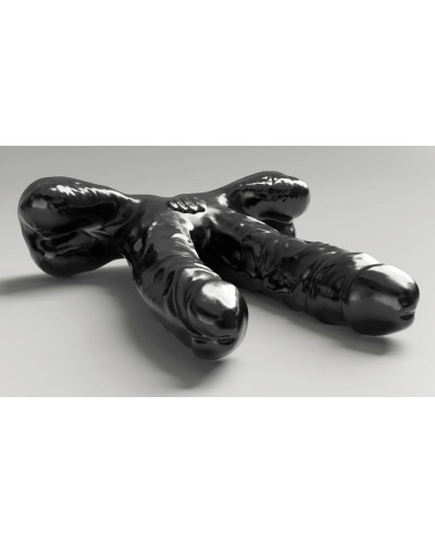 Double Gode ABS03 Teamwork All Black Steroïd 25 x 7cm 