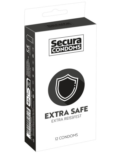 Préservatifs épais en latex Extra Safe x12 