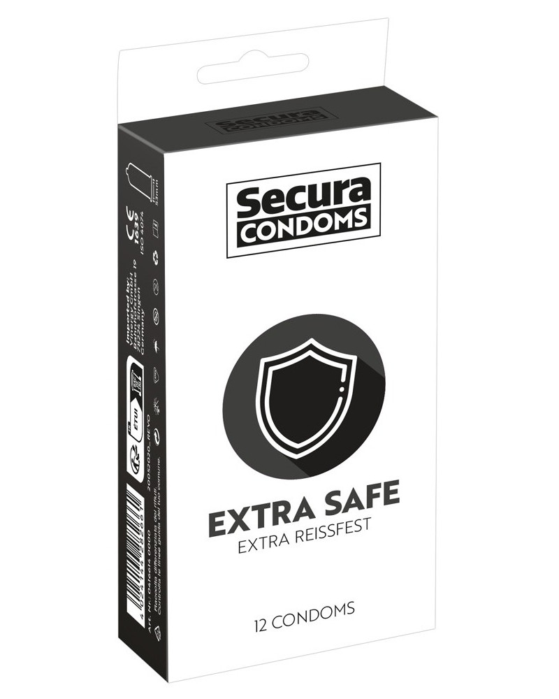 Préservatifs épais en latex Extra Safe x12 