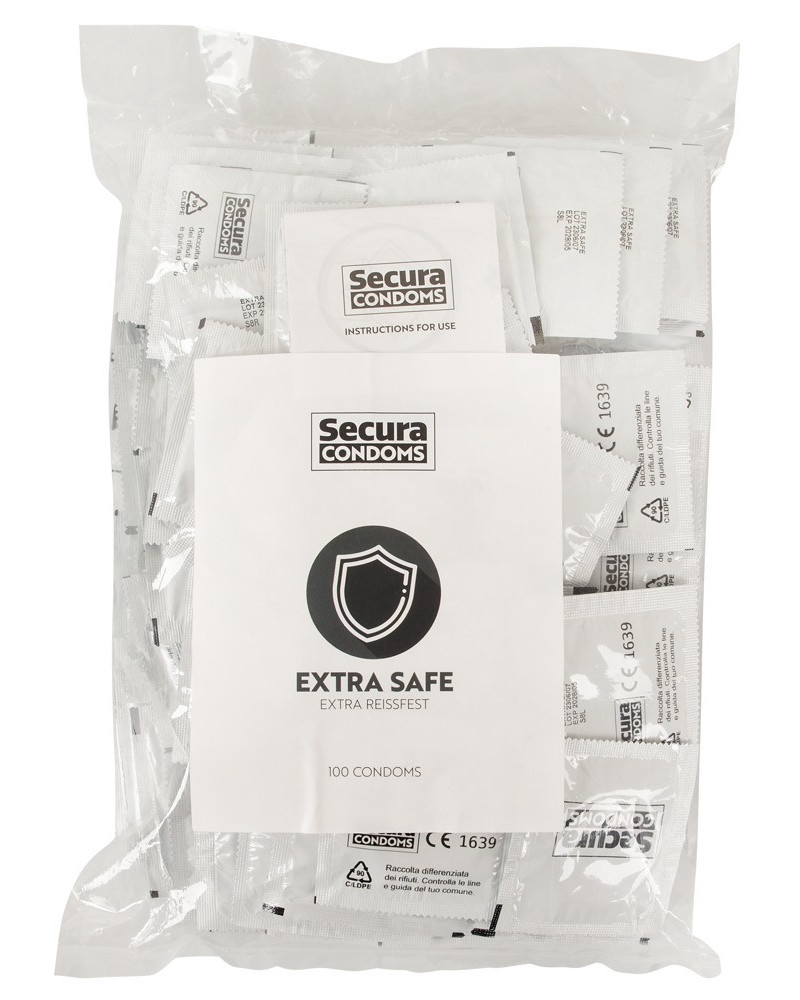 Préservatifs épais en latex Extra Safe x100 