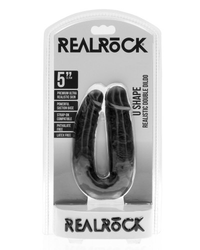 Double Gode U Shape 12 x 3cm Noir 
