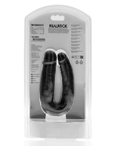 Double Gode U Shape 12 x 3cm Noir 