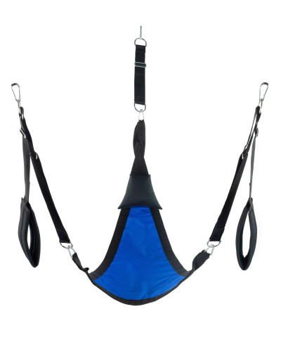 Sling en tissu Triangle - Set complet Bleu 