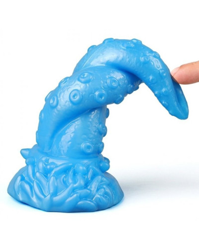 Gode Octopus 15 x 5.5cm Bleu 