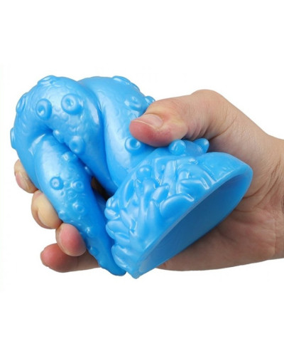 Gode Octopus 15 x 5.5cm Bleu 