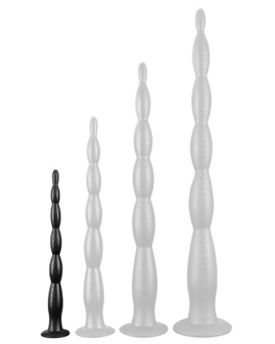 Gode Scale Beads S 30 x 3cm Noir 