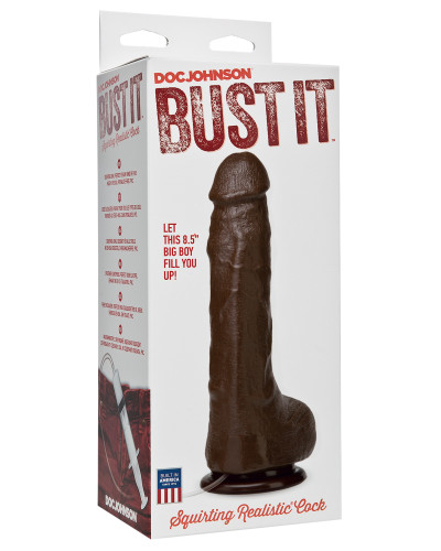 Gode éjaculateur Bust It 15 x 5.5cm Noir 