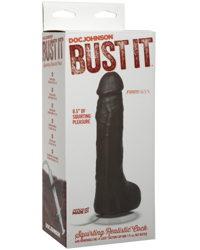 Gode éjaculateur Bust It 15 x 5.5cm Noir 