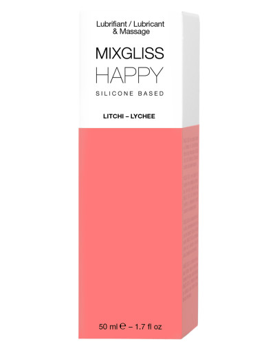 Lubrifiant silicone MixGliss Happy - Litchi 50ml 