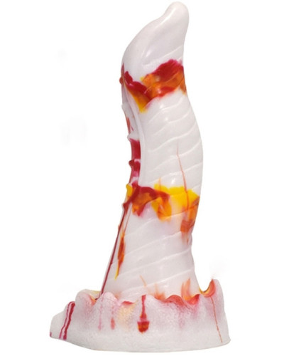 Gode Lizard 20 x 5cm Blanc-Orange 