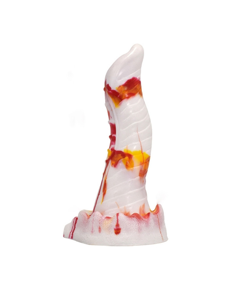 Gode Lizard 20 x 5cm Blanc-Orange 