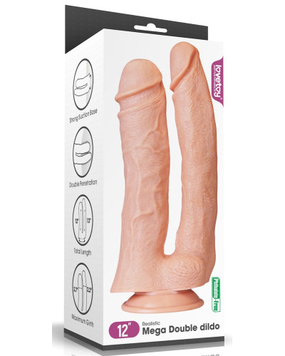 Double Gode MEGA DOUBLE LoveToy 26 x 11cm 