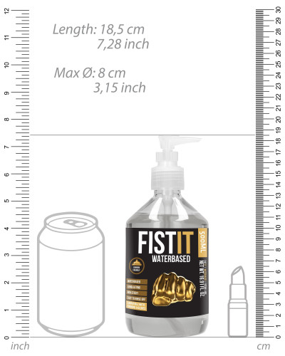 Lubrifiant Eau Fist It - Bouteille Pompe 500ml 