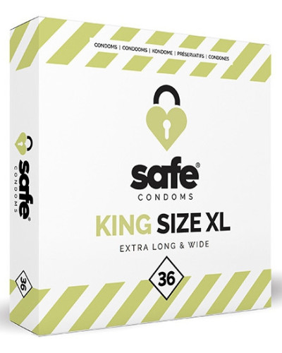Préservatifs King Size XL SAFE x36 