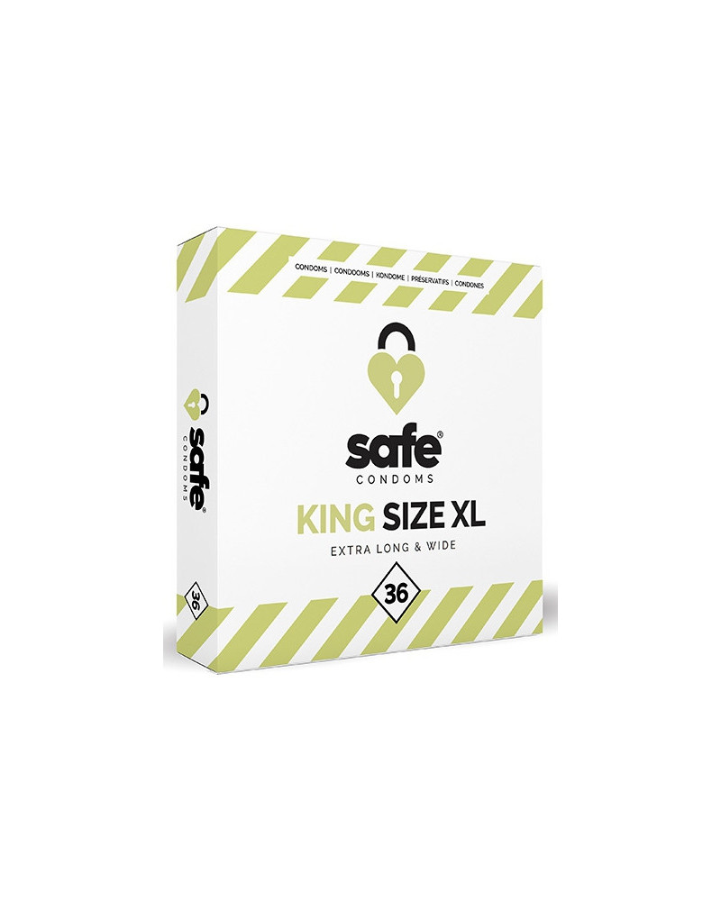 Préservatifs King Size XL SAFE x36 
