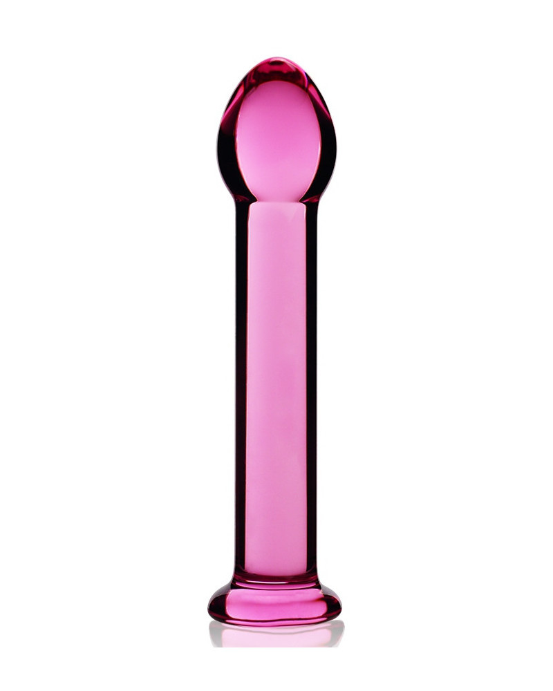 Gode en verre Romande Right 15 x 3.3cm Rose 