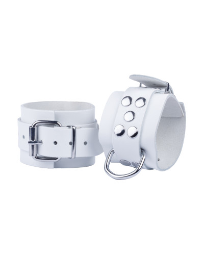Menottes en cuir Ultra Blanches 