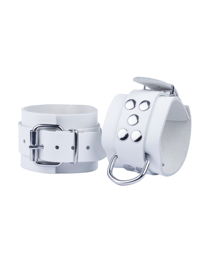 Menottes en cuir Ultra Blanches 