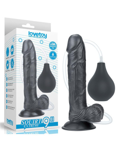 Gode éjaculateur Squirt 20 x 4.5cm Noir 