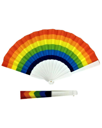 Éventail Rainbow 23cm 