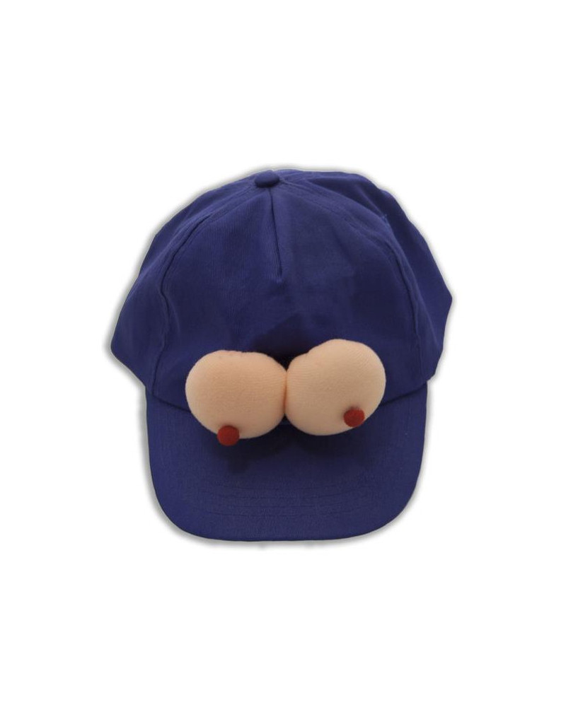 Casquette Bleue avec Seins 