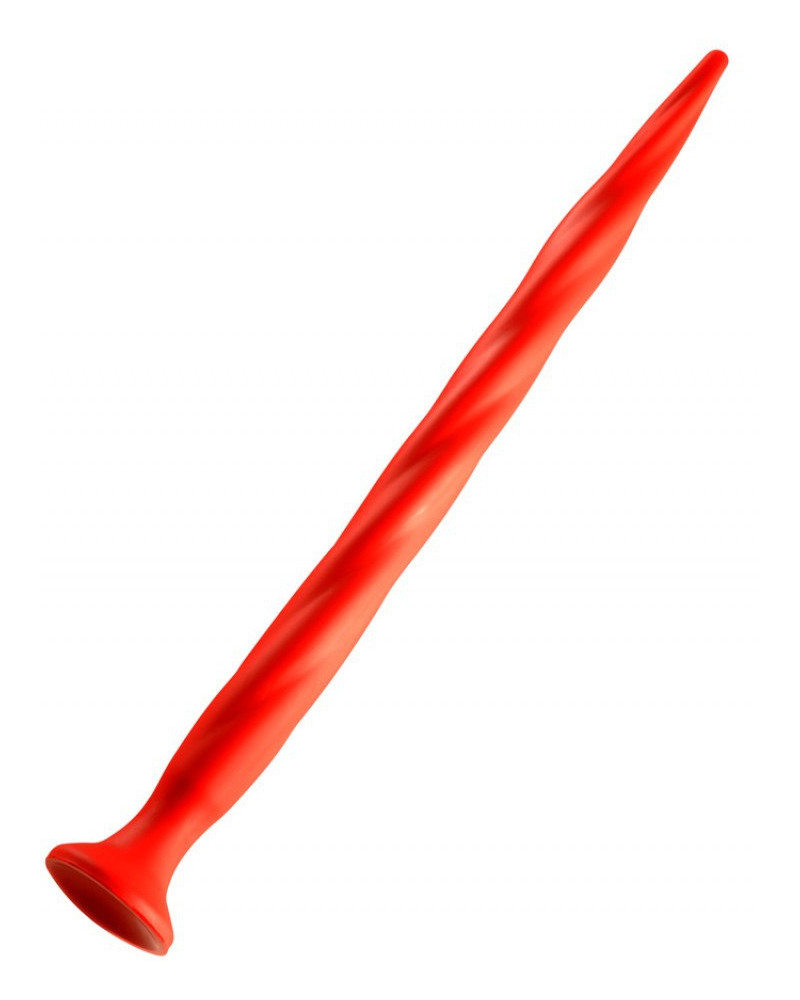 Gode long Stretch Worm N°3 - 48 x 3.7cm Rouge 