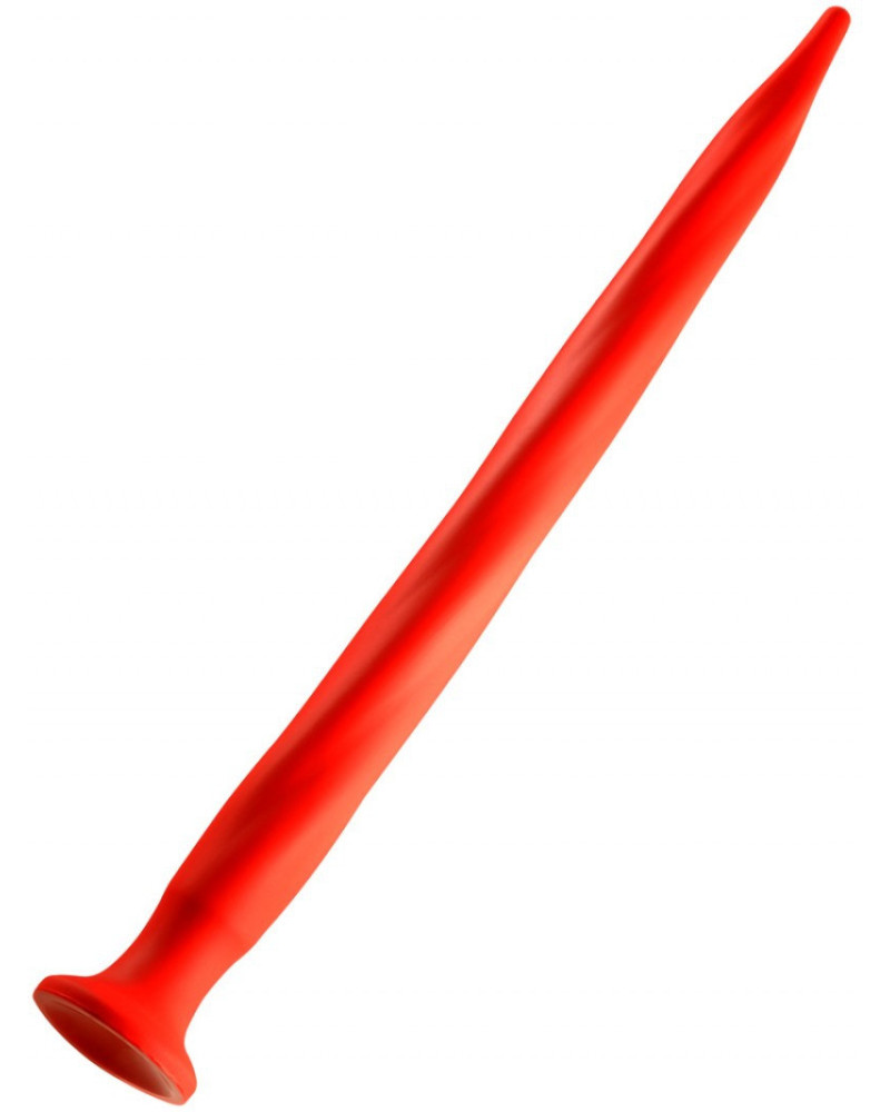 Gode long Stretch Worm N°5 - 64 x 5.2cm Rouge 