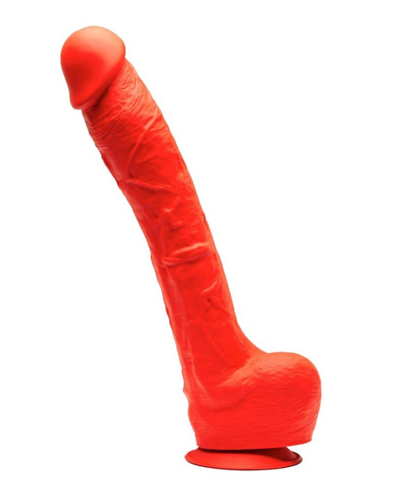 Gode en silicone Stretch N°7 - 32 x 7cm Rouge 