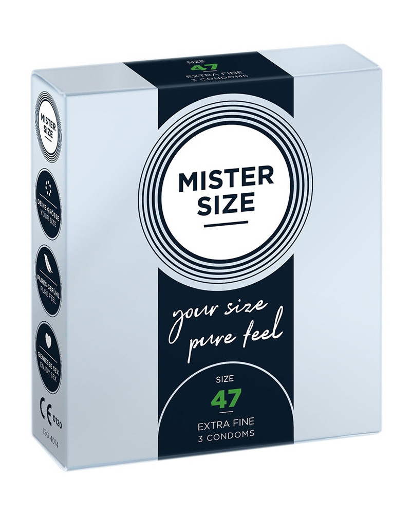 Préservatifs MISTER SIZE 47mm x3 
