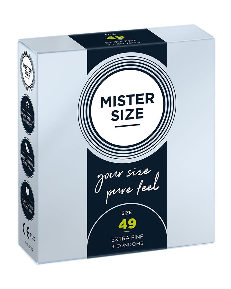 Préservatifs MISTER SIZE 49mm x3 
