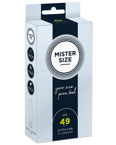 Préservatifs MISTER SIZE 49mm x10 