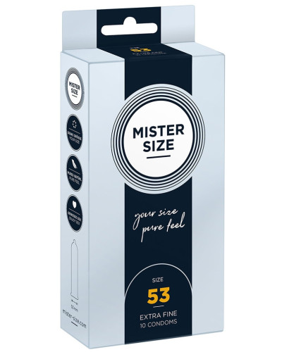 Préservatifs MISTER SIZE 53mm x10 