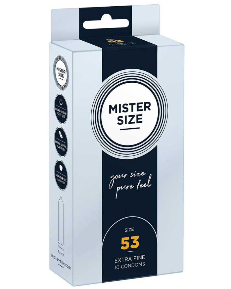 Préservatifs MISTER SIZE 53mm x10 
