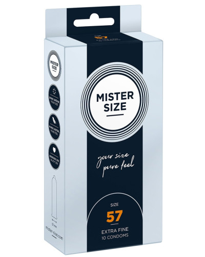 Préservatifs MISTER SIZE 57mm x10 