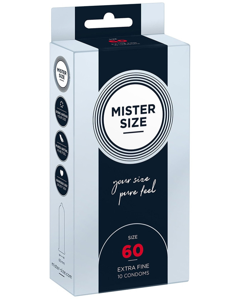 Préservatifs MISTER SIZE 60mm x10 